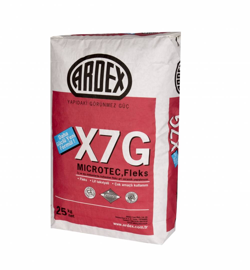 ARDEX X 7 G MICROTEC (MİCROTEC FLEKS YAPIŞTIRICI,GRİ) 25 KG TORBA